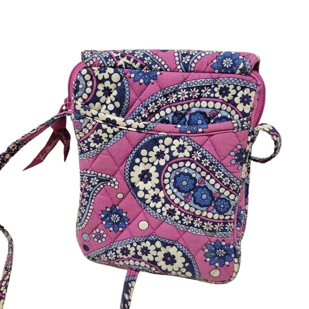 Vera Bradley Boysenberry~Purple Paisley~Mini Hipster Crossbody - Picture 4 of 8